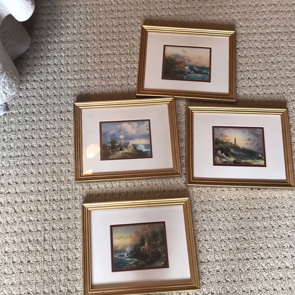Thomas Kinkade prints. Set of 4